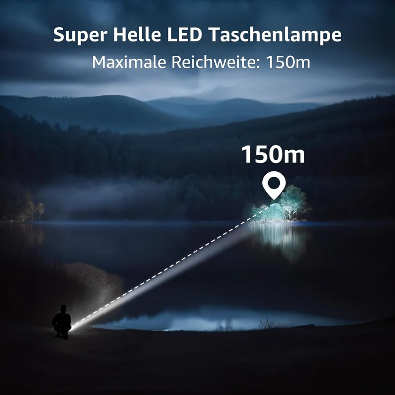 Lepro Taschenlampe LED Aufladbar, USB A-C Klein Taschenlampe Extrem Hell, 5 Lichtmodi, IPX4 Wasserdicht, Zoombare Flashlight f¨¹r Kinder, Camping, Wandern, Notf?lle