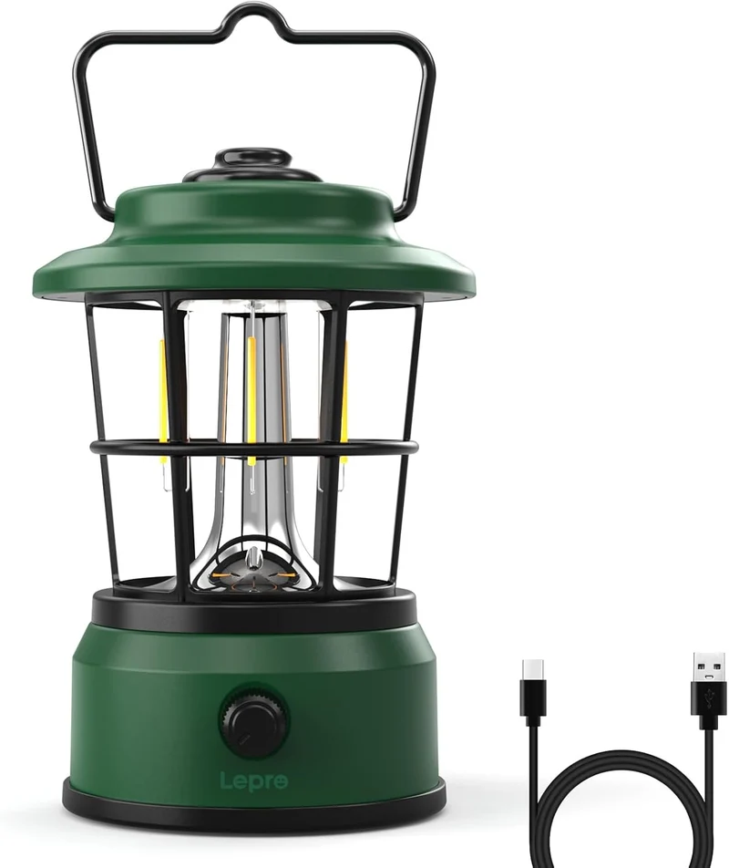 Lepro USB LED Campinglampe Grün