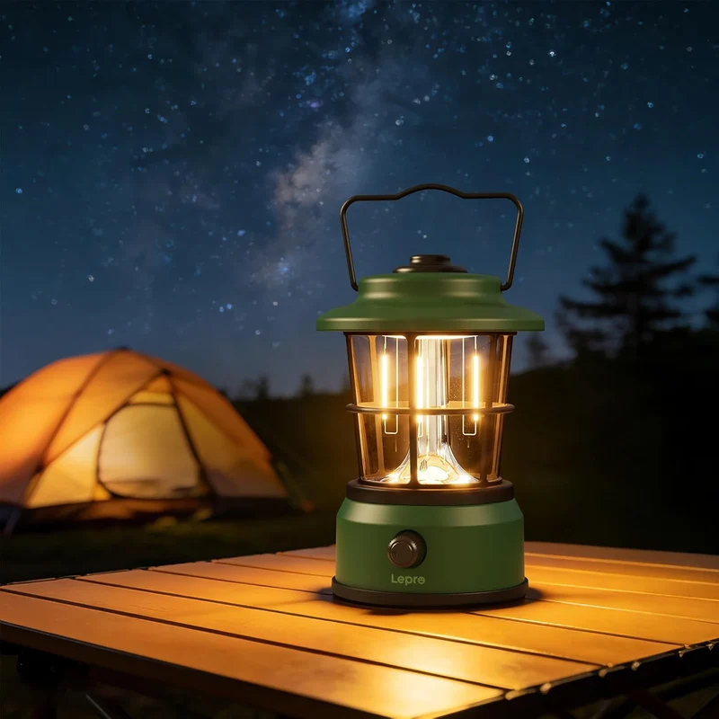 Lepro USB LED Campinglampe Grün