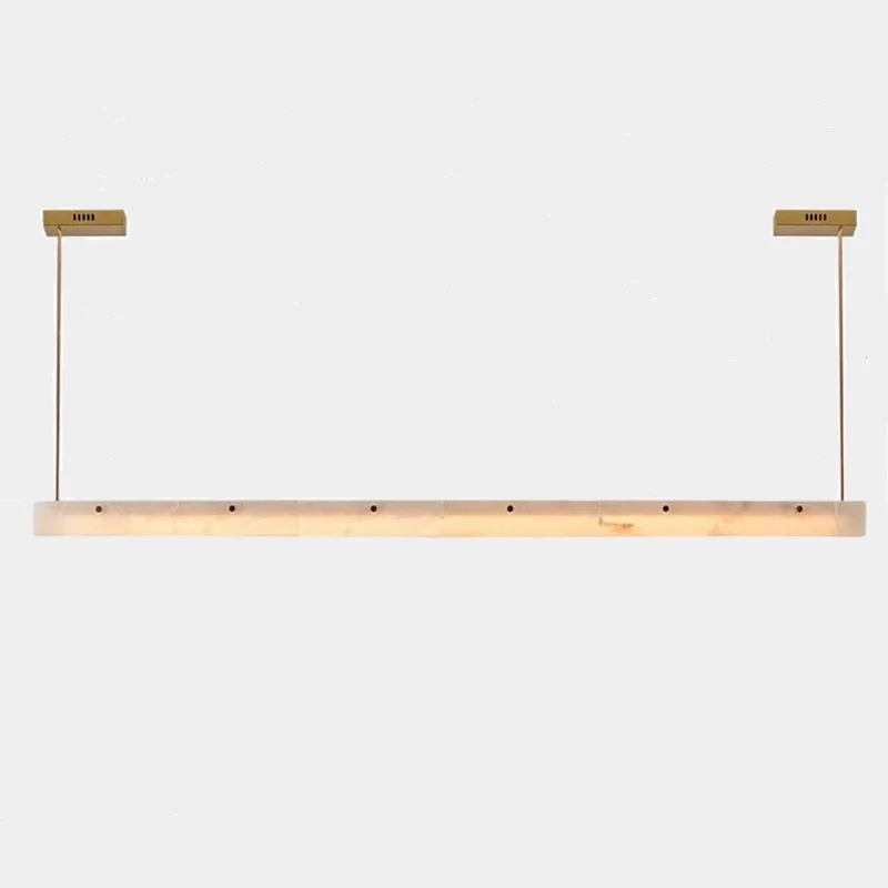 Linear Pendant Light Belt Alabaster LED Dimmable
