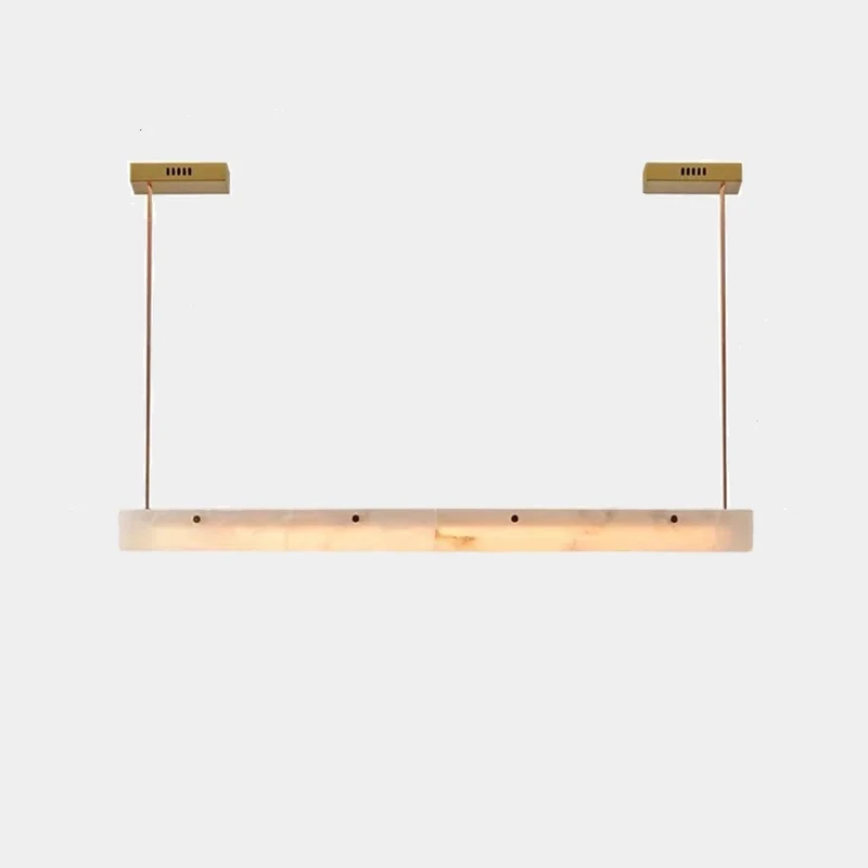 Linear Pendant Light Belt Alabaster LED Dimmable
