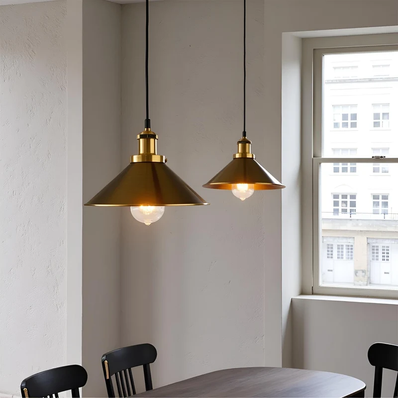 Industrie Kegel-Pendelleuchte Ø 22cm | Höhenverstellbar Deckenlampe E27~4119