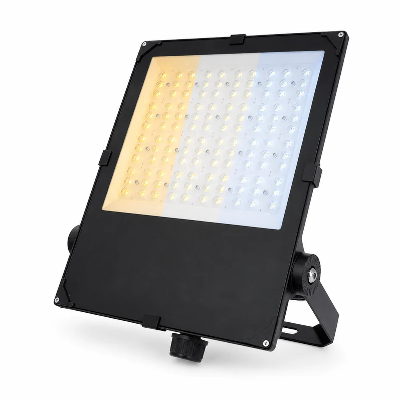 LED Bouwlamp | 120/160/200W Switch | 30.000 lm | 3000K/4000K/5700K CC-Switch | IP66 | Kantelbaar | Zwart | Aurus