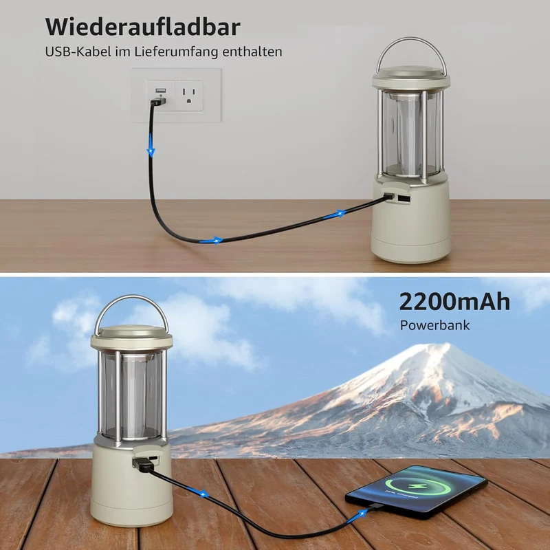 Lepro LED Campinglampe Batterie£¬White