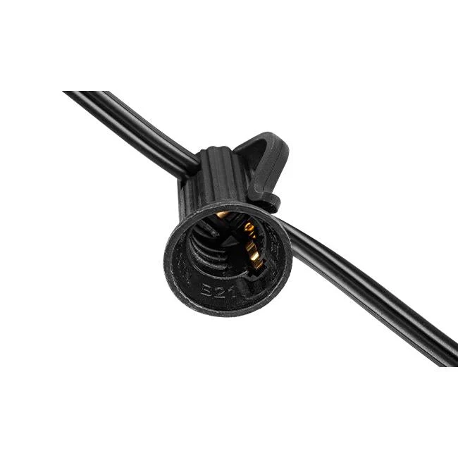15M Lichterkette mit Fernbedienung | Inkl. 25x LED-Lampen | DIMMBAR | 1W | 2700K | 24V | Plug & Play | Verbindbar