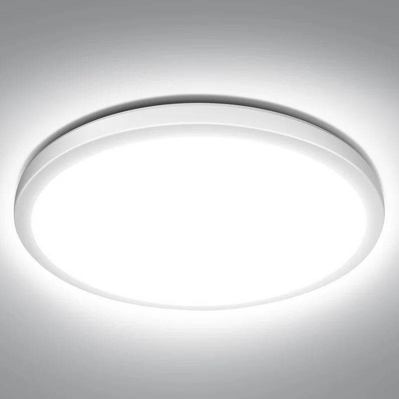 Lepro Deckenlampe 18W, IP44 Wasserfest Deckenleuchte，3000K 1800LM Badezimmer Lampe, Warmweiß Deckenleuchte Badezimmer, ideal Badezimmerlampe Decke für Bad Schlafzimmer Flur Küche Wohnzimmer, Ø22cm