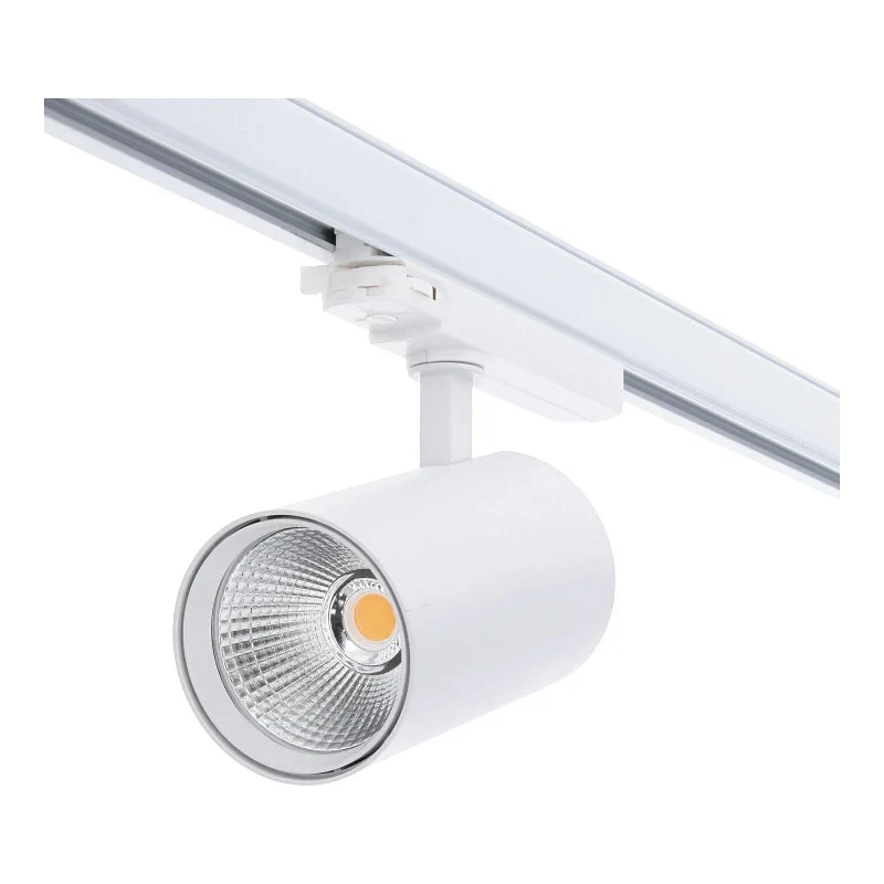 3-Phasen-Schienenstrahler für Lebensmittel | Rosalin | 10W-20W-30W-Leistungsschalter | Weiß | Farbtemperaturschalter | Dimmbar