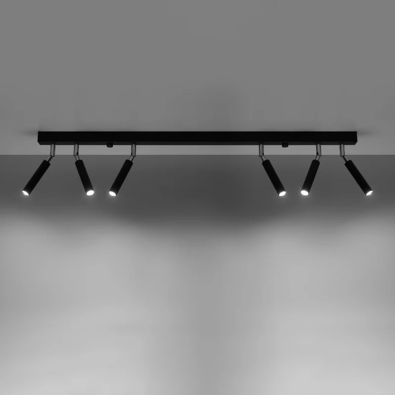 Deckenleuchte Spots Schwarz Industriedesign – Nerion