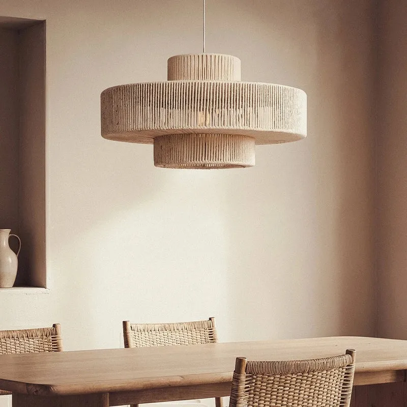 Japandi Pendelleuchte Beige ALMA