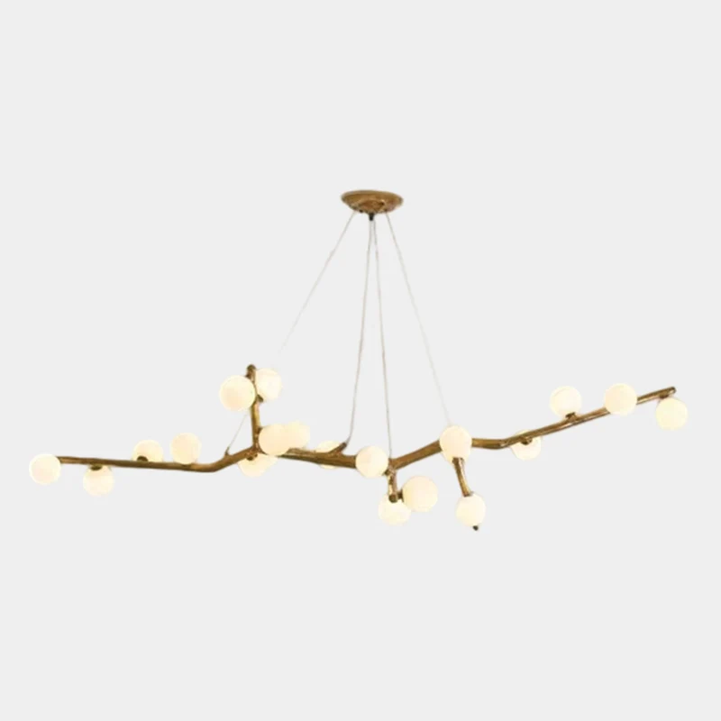 Tree Branch Chandelier Rustic Resin Multi-Globe