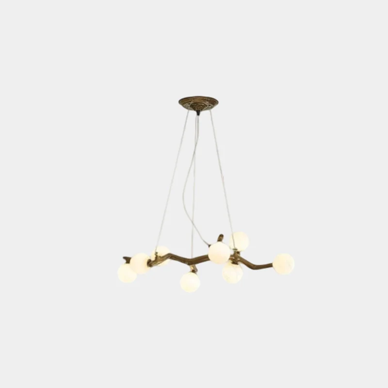 Tree Branch Chandelier Rustic Resin Multi-Globe
