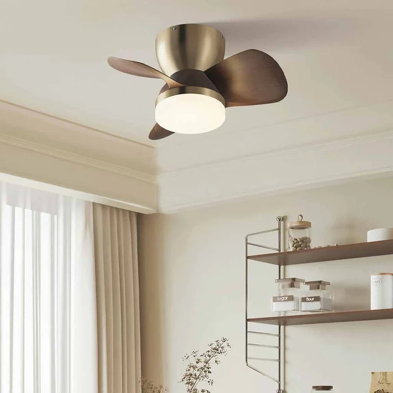 3-Blade Ceiling Fan Light Wood Grain, 3 Colors