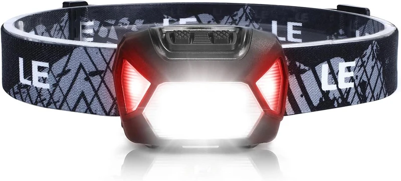 Lepro Stirnlampe, 1300 Lux LED XPG Kopflampe mit 6 Lichtmodi Scheinwerfer und Rotlicht, IPX4 spritzwassergeschütztes Gehäuse, Batteriebetrieben Stirnlampen C500, Ideal für Camping Joggen