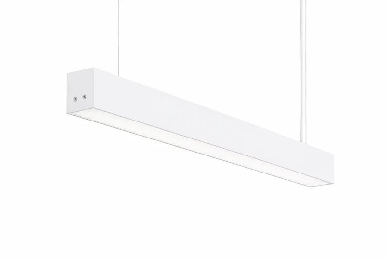 LED Linear Büroleuchte | QUANTORE | 24 Watt | 112 CM | DIMMBAR mit Knopf | Weiß | UGR19 | Premium-Serie
