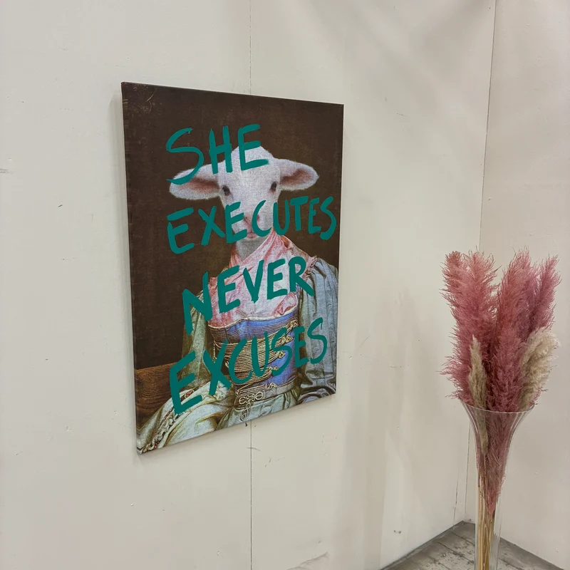 Thomas Klotz "Lamm" Kunstdruck auf Leinwand 100x75 Wandbild Deko