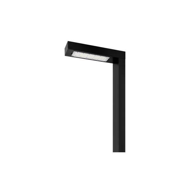 LED Lichtmast/ Straßenlaterne | 30W | 250 CM | Aluminium | Schwarz | Straßenbeleuchtung | 4000K - Neutralweiß | EPPE