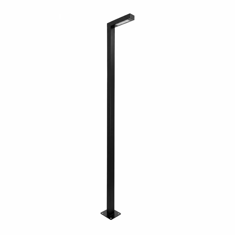 LED Lichtmast/ Straßenlaterne | 30W | 250 CM | Aluminium | Schwarz | Straßenbeleuchtung | 4000K - Neutralweiß | EPPE