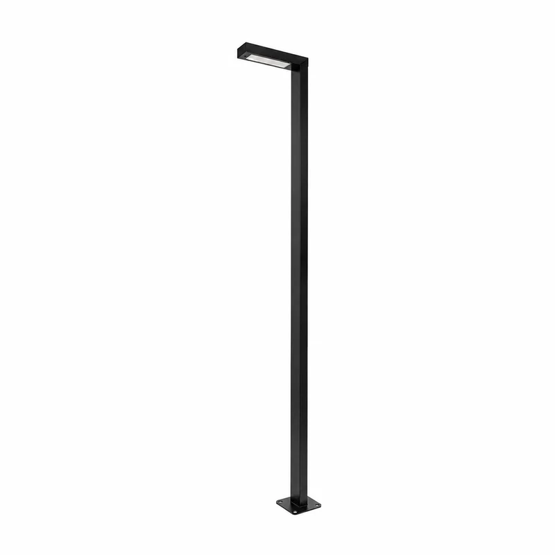 LED Lichtmast/ Straßenlaterne | 30W | 250 CM | Aluminium | Schwarz | Straßenbeleuchtung | 4000K - Neutralweiß | EPPE