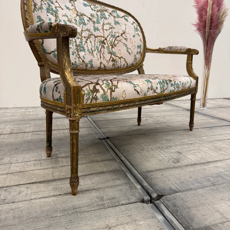 Thomas Klotz Upcycling Barock Sofa 2-Sitzer Chinoiserie Unikat