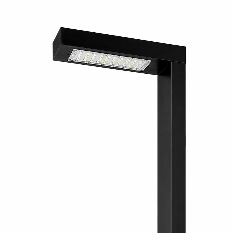 LED Lichtmast/ Straßenlaterne | 50W | 350 CM | Aluminium | Schwarz | Straßenbeleuchtung | 4000K - Neutralweiß | EPPE