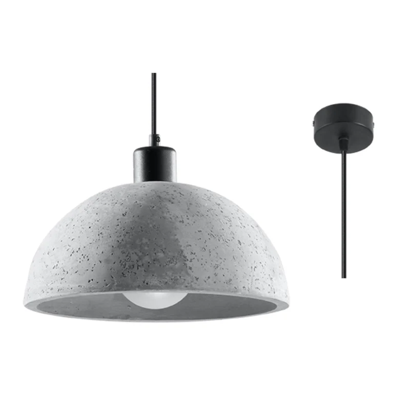 Industrielle graue Betonhängelampe – Orbetto