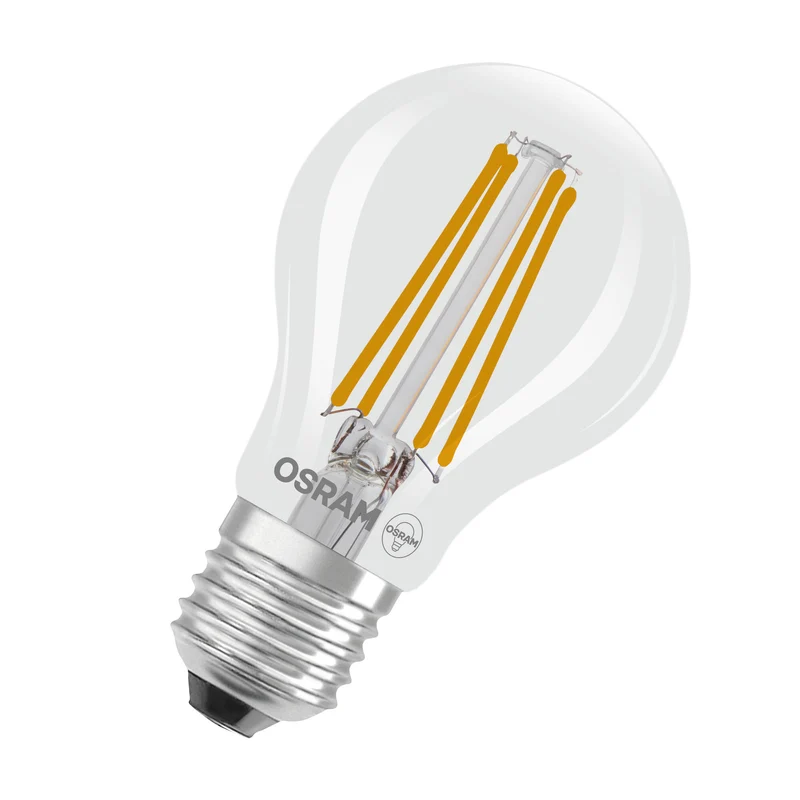 OSRAM LED Classic A 75 Filament DIM Energy efficiency class A in A-Form, LED-Lampe, Bleifreies Glas, klar, 5 W, 1055 lm, Kaltweiß, Dimmbar, Energieeffizienzklasse: A