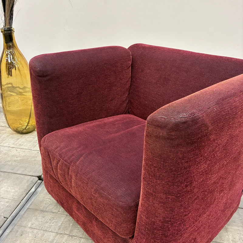 Ferlea Lounge Sessel Armlehnsessel Stoff Bordeauxrot Gebraucht