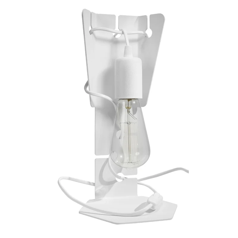 Design-Schreibtischlampe aus weißem Stahl – Arkanis