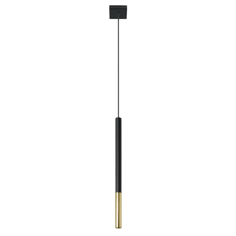 Moderne schwarze und goldene Hängelampe – Asterionis