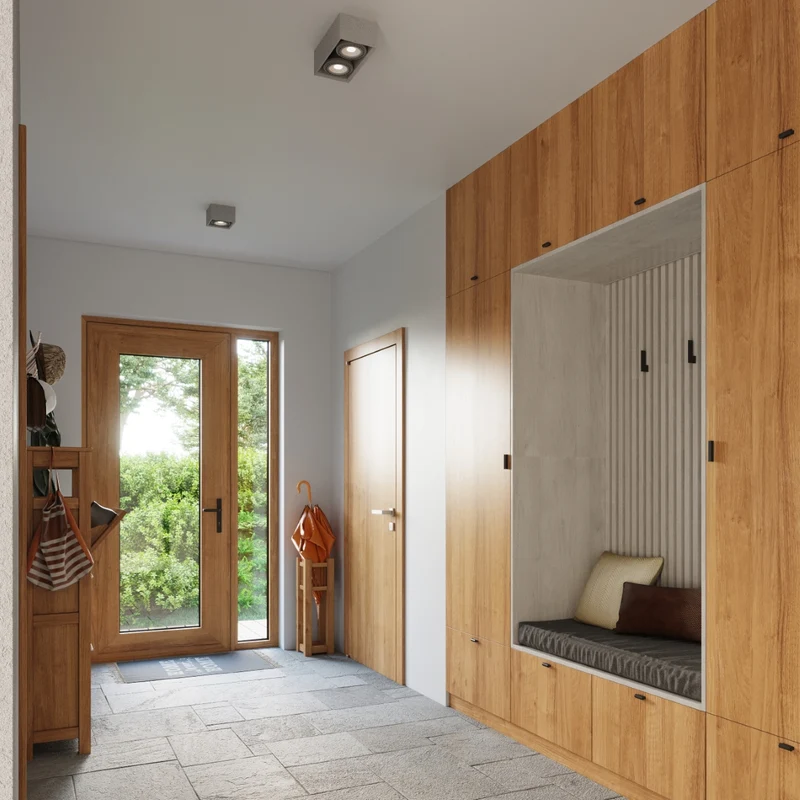Minimalistische graue Beton-Deckenleuchte – Arkanor