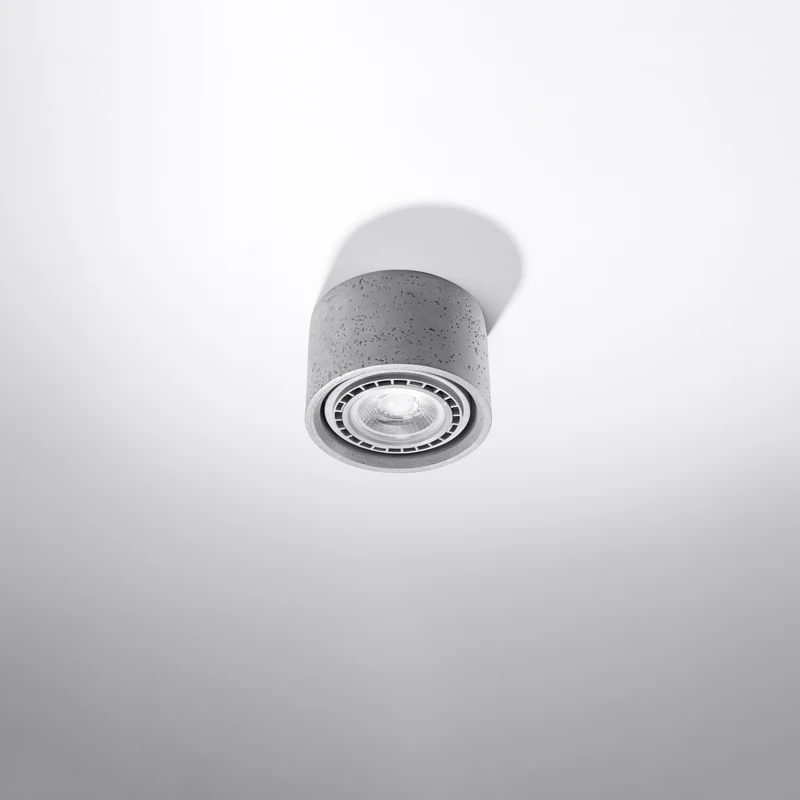 Minimalistische graue Beton-Deckenleuchte Wohnzimmer – Orsyn