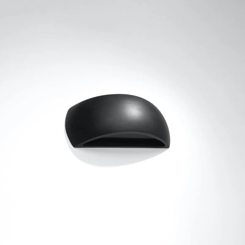 Moderne schwarze Keramik-Wandleuchte – Neravos