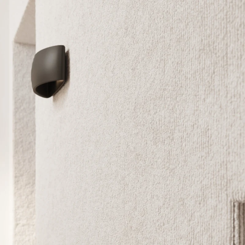 Moderne schwarze Keramik-Wandleuchte – Neravos