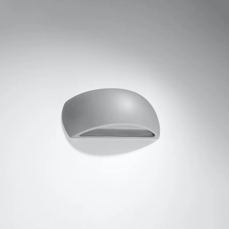 Moderne graue Keramik-Wandleuchte – Neralis