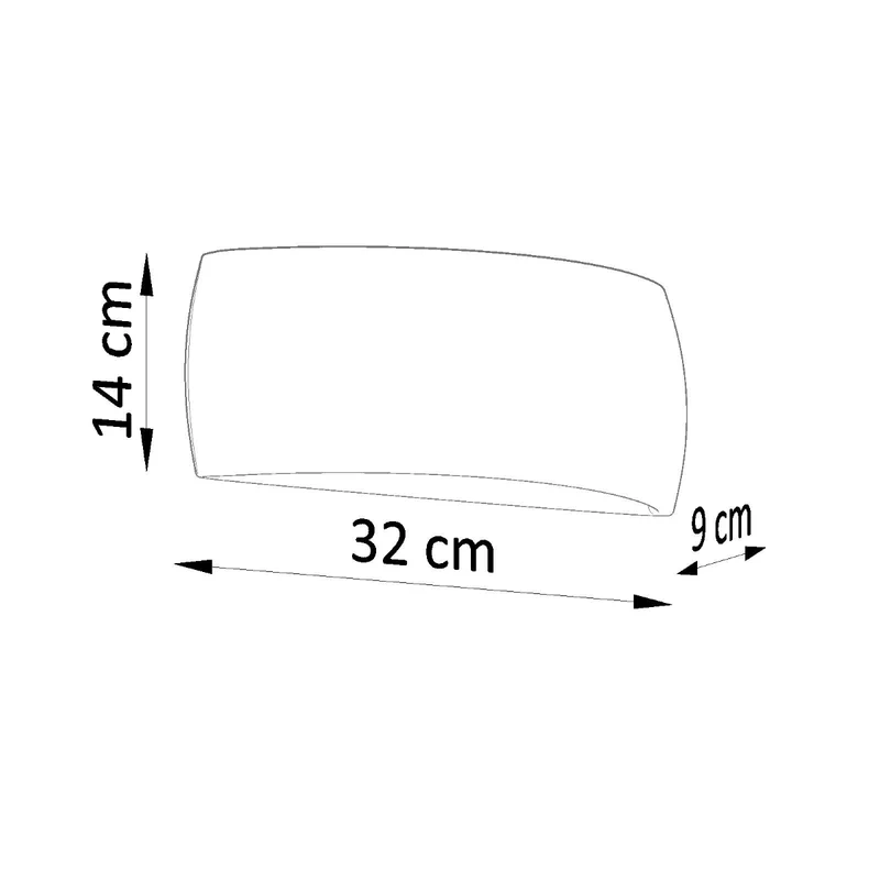 Moderne graue Keramik-Wandleuchte – Neralis