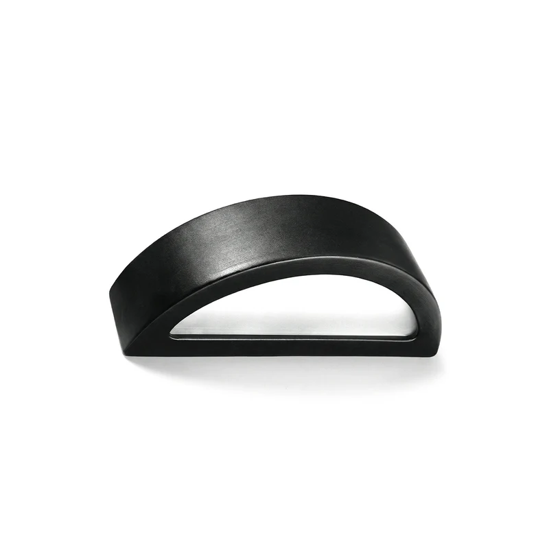 Moderne schwarze Keramik-Wandleuchte – Neréa