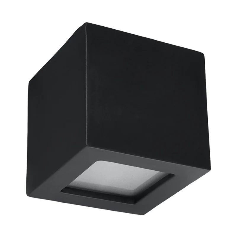 Moderne schwarze Keramik-Wandleuchte – Nerion