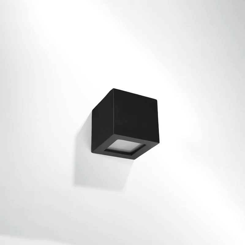 Moderne schwarze Keramik-Wandleuchte – Nerion
