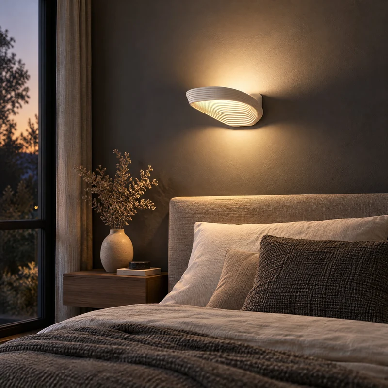 Ovale Aluminium-Wandleuchte – Triareora