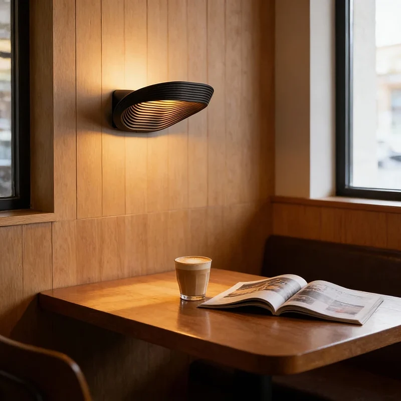 Ovale Aluminium-Wandleuchte – Triareora