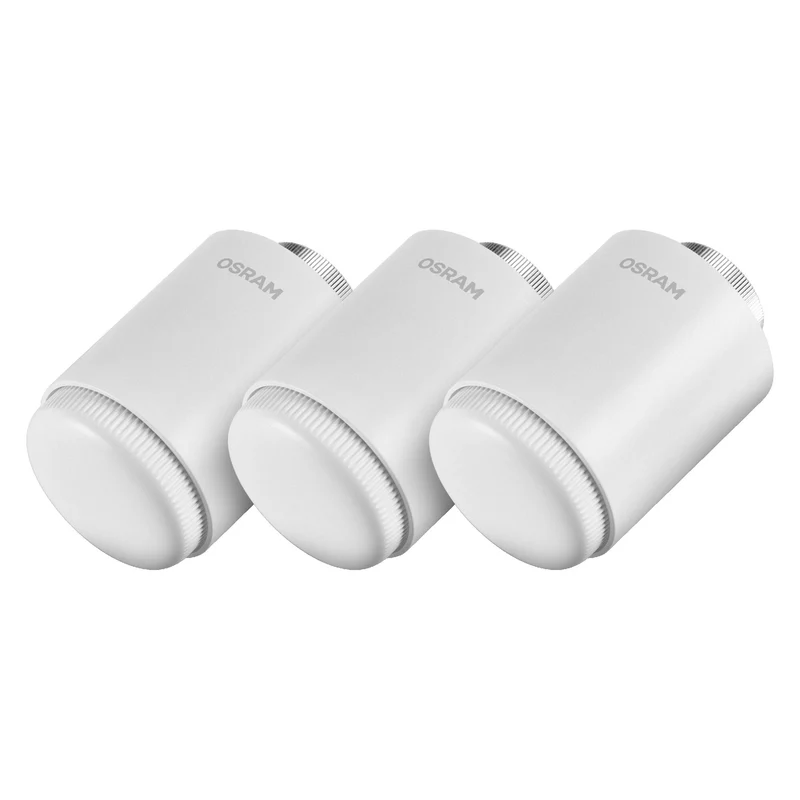 OSRAM SMART+ WIFI smarter Heizungsthermostat, 4.5V, Weiß, 3er Pack, 2. Generation