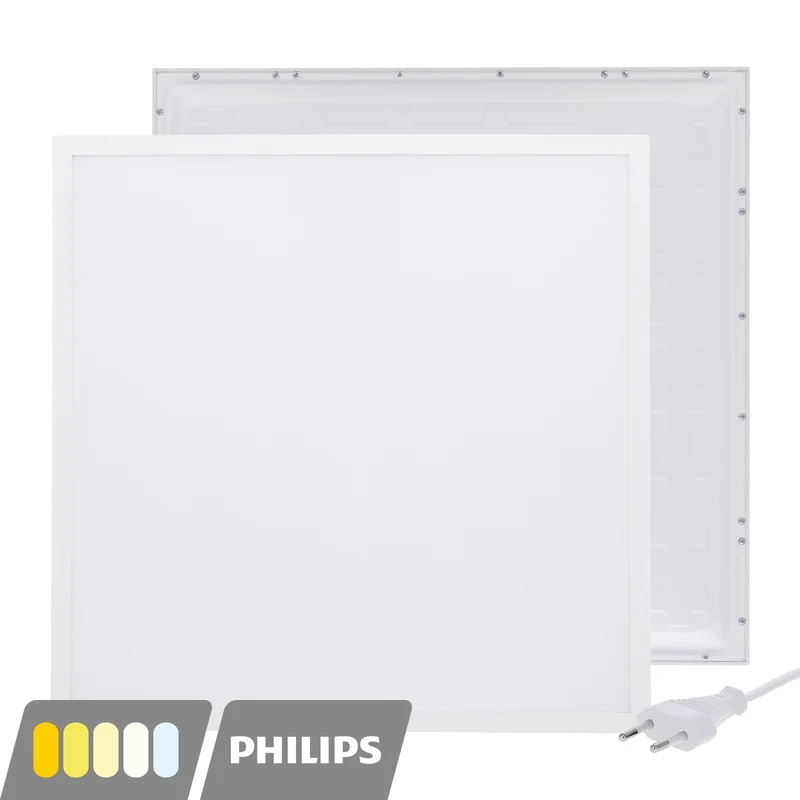 LED Panel | EUROPA | 60x60cm | 30W | Philips Driver | CCT-Switch | 1.5m Kabel | mit Eurostecker