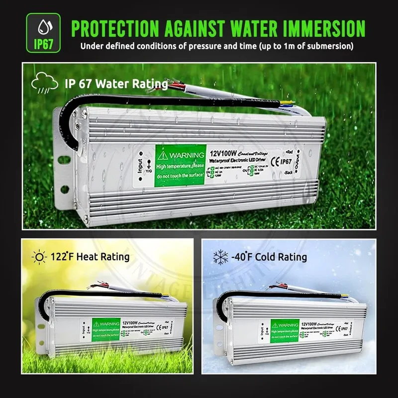 IP67 DC12V 120W LED Treiber Netzteil Trafo~4131