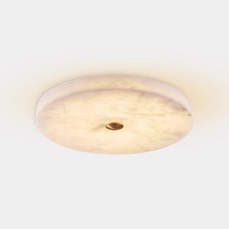 Round Ceiling Light Flush Mount Marble LED