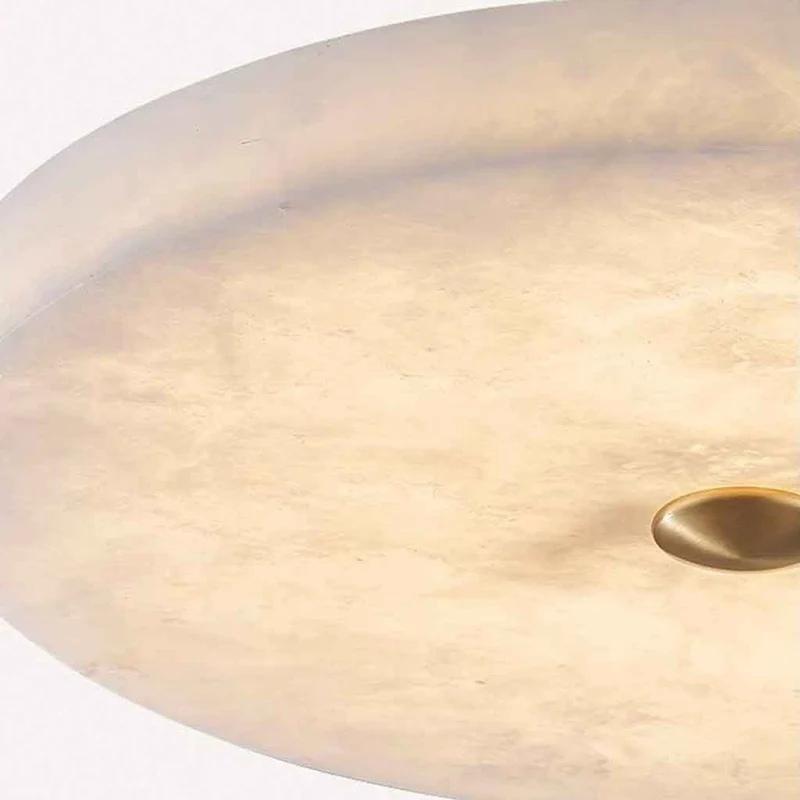 Round Ceiling Light Flush Mount Marble LED