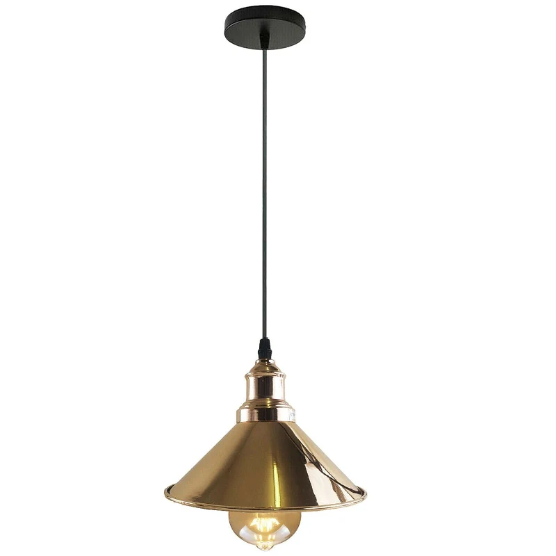 Vintage Pendelleuchte Industrie Metall Hängeleuchte ~4041