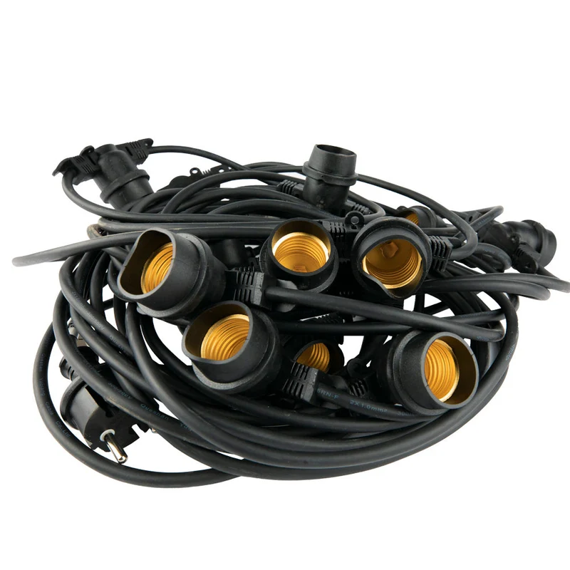 Orange Lichterkette | 50 Meter | inkl. orangefarbener Lampen
