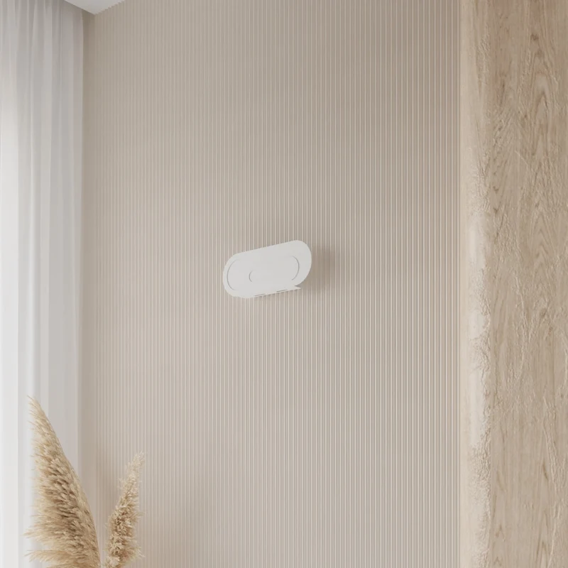 Minimalistische weiße Wandleuchte für das Wohnzimmer – Modèle Arvenia