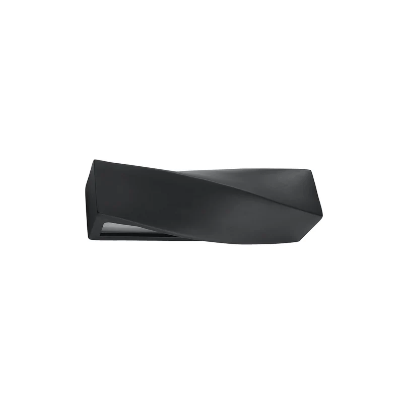 Moderne schwarze Keramik-Wandleuchte – Noxaria