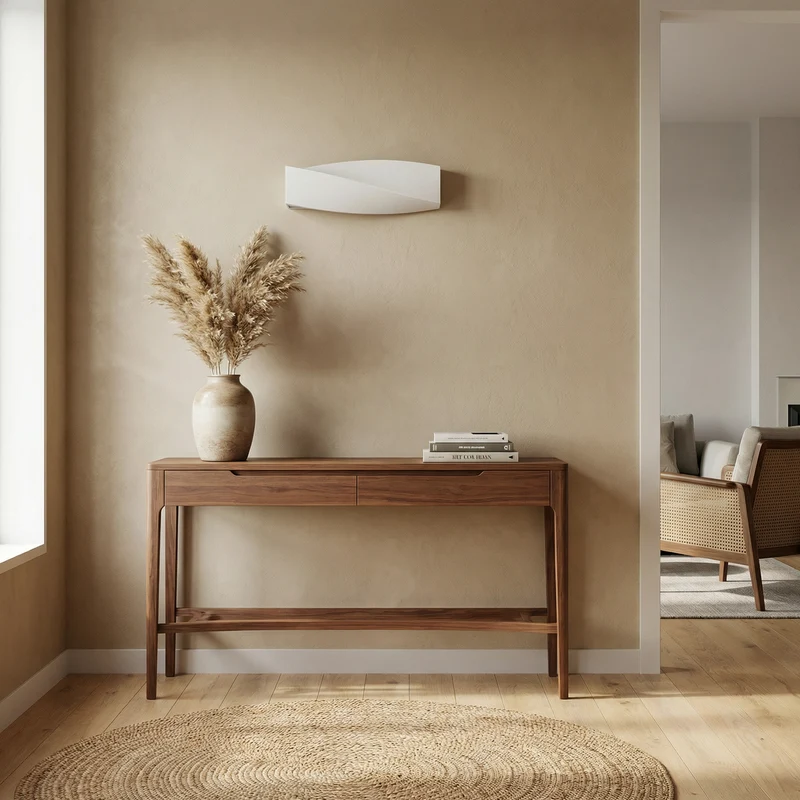Moderne graue Keramik-Wandleuchte – Asterion
